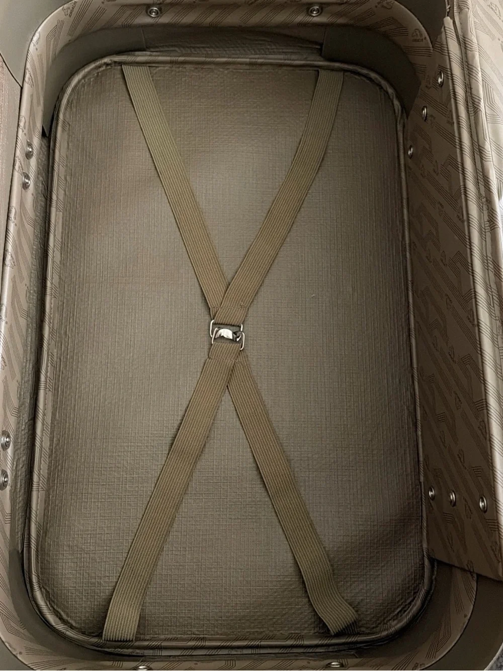 Jordache Brown Tweed luggage with Tan Trim vintage